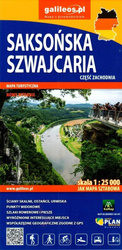 Mapa - Saksońska Szwajcaria cz. zachodnia 1:25 000