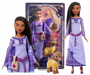 DISNEY WISH ŻYCZENIE LALKA Asha z Rosas z Valentino, Gwiazdką i akcesoriami HPX25