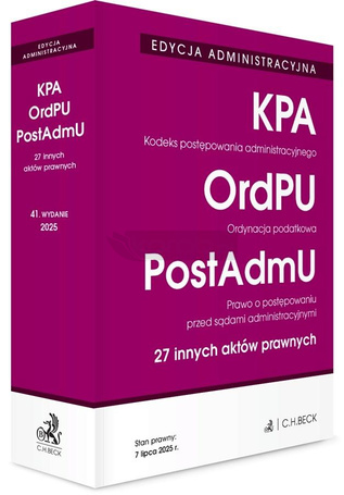 Edycja administracuyjna Kodeks postępowania..