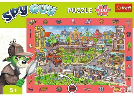 Puzzle 100 Obserwacyjne - Spy Guy Miasto TREFL