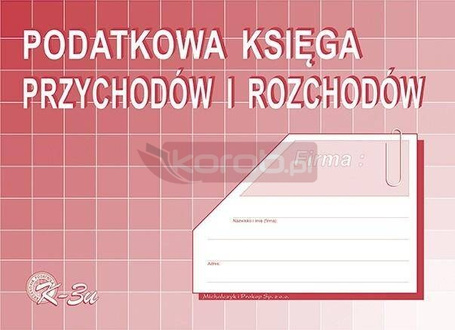 Podatkowa księga przychodów i rozchodów K-3U