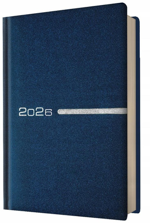 Kalendarz 2026 A5 dzienny kieszonka niebieski