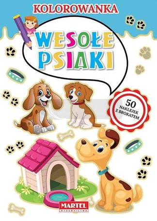 Kolorowanka. Wesołe psiaki