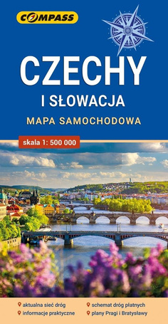 Mapa - Czechy i Słowacja 1:500 000