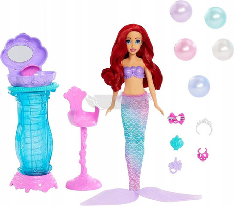 DISNEY MAŁA SYRENKA ARIELKA Muszelkowa toaletka zestaw z lalką syrenką JBF86