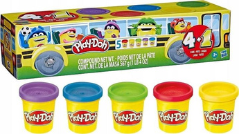 PLAY DOH CIASTOLINA 5 TUB aż 567g masy plastycznej, zestaw +2 lata F7368