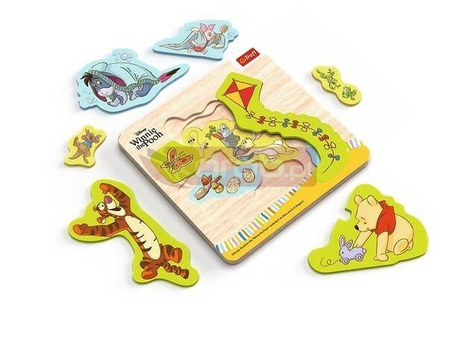 Puzzle drewniane Winnie The Pooh 12el TREFL