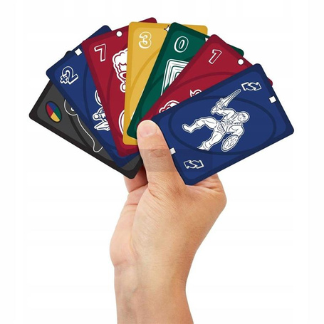 GRA KARTY UNO 80-leci firmy Mattel ,oryginalne kultowe karty, gra rodzinna FGK30