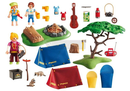 PLAYMOBIL 6888 Pole namiotowe z ogniskiem LED