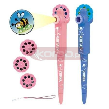 Długopis z projektorem wkłady obrazki slajdy mix