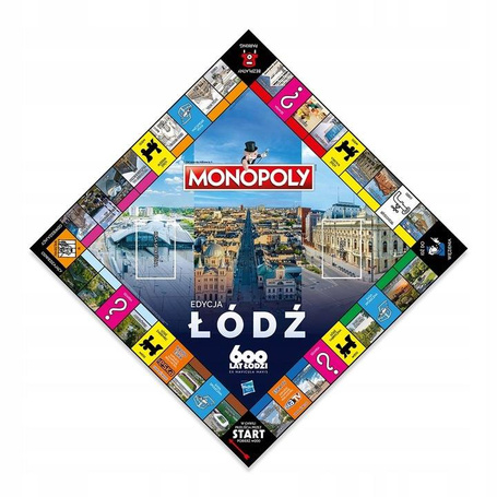 GRA PLANSZOWA MONOPOLY MIASTO ŁÓDŹ + gratis puzzle 1000 el