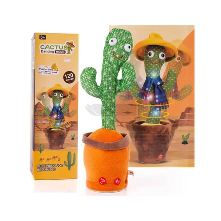 Kaktus interaktywny tańczy oraz śpiewa