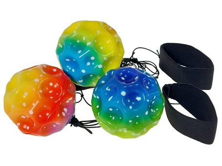 Piłeczka na gumce z rzepem MIX