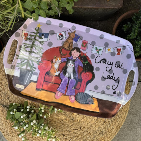 Taca duża Crazy Cat Lady Kociara Święta BN