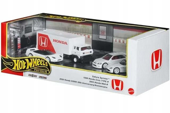 HOT WHEELS PREMIUM DIORAMA zestaw 4 autek Honda JBM08