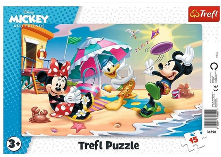 Puzzle ramkowe 15 Zabawy na plaży TREFL