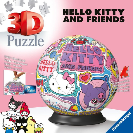 Puzzle 3D: Hello Kitty Kula 72el