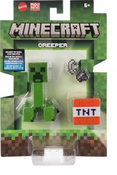 MINECRAFT FIGURKA CREEPER pikselowa figurka + akcesoria JCN29