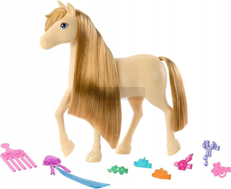 BARBIE KONIK KUCYK DO STYLIZACJI TORNADO + akcesoria do stylizacji HXJ36