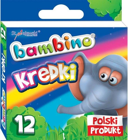 Kredki świecowe 12 kolorów bls BAMBINO