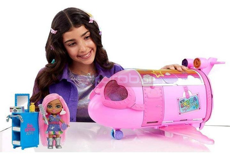 BARBIE EXTRA FLY LUKSUSOWY SAMOLOT DLA LALEK + mini lalka Barbie w zestawie HPF72
