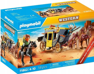 PLAYMOBIL WESTERN 71862 Napad na dyliżans zestaw +4 lata