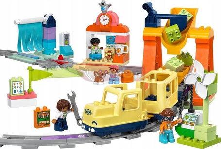 LEGO DUPLO 10428 Duży interaktywny pociąg miejski, zestaw klocków +3 lata