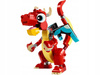 LEGO CREATOR 3W1 31145 CZERWONY SMOK zestaw klocków dla dzieci +6 lat