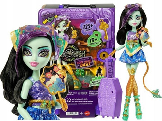 LALKA MONSTER HIGH STRASZYSEKRETY S7 Jinafire Long wakacje zestaw z walizką JDR52