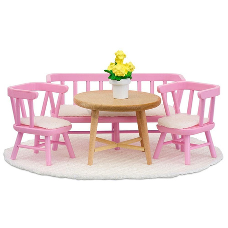 Zestaw mebli do domku dla lalek jadalnia