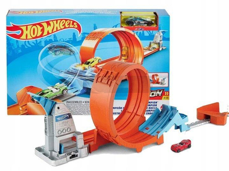 Hot wheels tor samochodowy Rywalizacja Mistrzów Zestaw GTV13