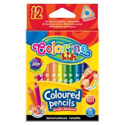 Kredki ołówkowe trójkątne 12 kol Colorino 33077