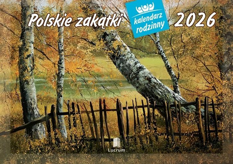 Kalendarz 2026 rodzinny Polskie zakątki