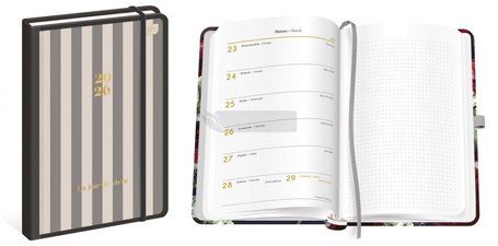 Kalendarz 2026 książkowy B5/192K Metallic Stripes