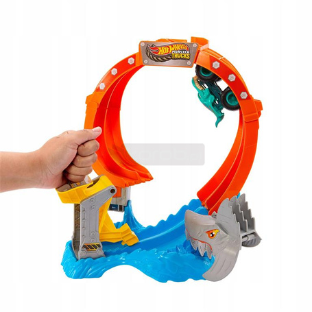 HOT WHEELS MONSTER TRUCK Pętla rekina zestaw torów + autko JFR08