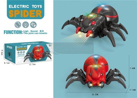 Pająk ze światłem i dźwiękiem