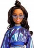LALKA BARBIE DELUXE STYLE #7 w stroju z metalicznym połyskiem JFP42