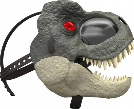 JURASSIC WORLD MASKA DINOZAURA T-REX TYRANOZAUR interaktywna światło,dźwięk JCH04
