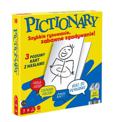GRA PICTIONARY szybkie rysowanie, zabawne zgadywanie, gra dla całej rodziny JGF69