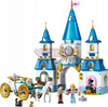 LEGO DISNEY PRINCESS 43275 Zamek Kopciuszka i kareta, zestaw klocków +6 lat