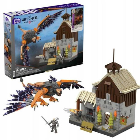 MEGA CONSTRUX KLOCKI ZESTAW WIEDŹMIN GERALT 1170el HDL28
