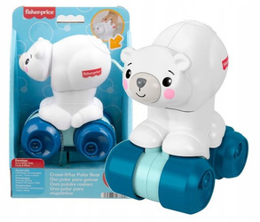 FISHER PRICE KMIŚ POLARNY NA KÓŁKACH zabawka do raczkowania dla malucha JDL63