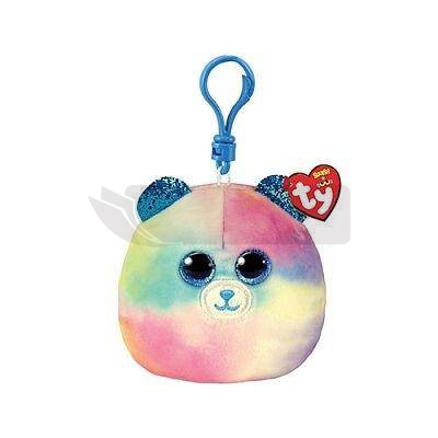 Squish-a-Boos Hoper - pastelowy miś 8,5cm brelok