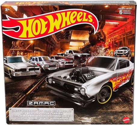 HOT WHEELS THEMED ZAMAC zestaw 6 aut HDH53