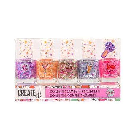 Lakier do paznokci Confetti 5 szt. CREATE IT!
