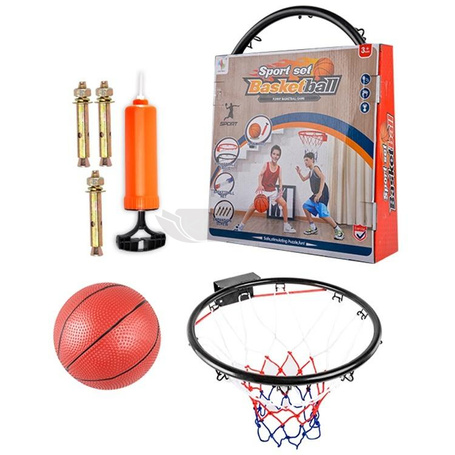 Zestaw do koszykówki metalowa obręcz