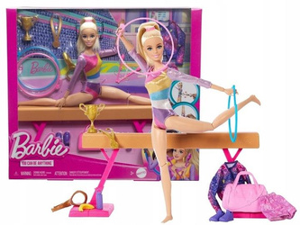 LALKA BARBIE GIMNASTYCZKA zestaw do zabawy dla dzieci +3 lata HRG52