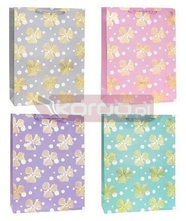 Torebka ozdobna 26x32x10cm mix ROZETTE