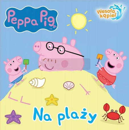 Świnka Peppa. Wesoła kąpiel. Na plaży