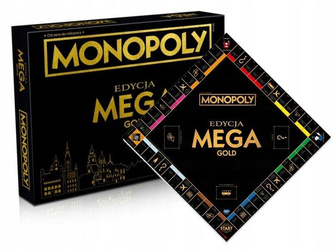 GRA PLANSZOWA MONOPOLY edycja MEGA GOLD edycja specjalna, gra rodzinna 6770